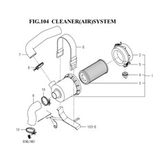 CLEANER(AIR)SYSTEM(1782-104-0100) spare parts