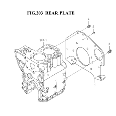 REAR PLATE (6003-220M-0100) spare parts