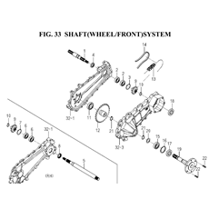 SHAFT(WHEEL/FRONT)SYSTEM spare parts