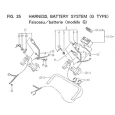 HARNESS, BATTERY SYSTEM (G TYPE) spare parts