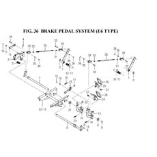 BRAKE PEDAL SYSTEM (E6 TYPE) spare parts