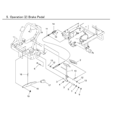 OPERATION (2) BRAKE PEDAL spare parts