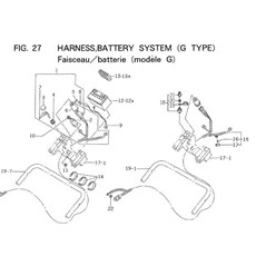 HARNESS, BATTERY SYSTEM (G TYPE) spare parts