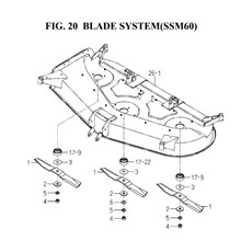 BLADE SYSTEM(SSM60)(8654-306A-0100) spare parts