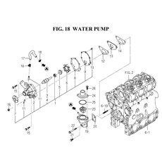WATER PUMP(6005-420A-0100) spare parts