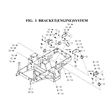 BRACKET (ENGINE) SYSTEM (1752-101-0100) spare parts