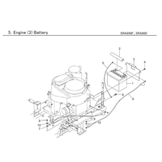 ENGINE (3) BATTERY spare parts