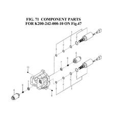 COMPONENT PARTS FOR K200-242-000-10 spare parts