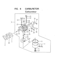 CARBURETOR spare parts