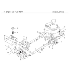 ENGINE (2) FUEL TANK spare parts