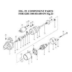 COMPONENT PARTS FOR 6281-100-014-00 ON FIG.23 spare parts