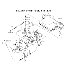 PUMP(FUEL)SYSTEM(1782-105-0100) spare parts