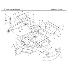 CUTTING (4) COVER spare parts