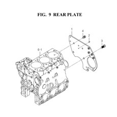 REAR PLATE(6005-220E-0100) spare parts