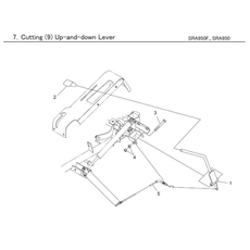 CUTTING (9) UP & DOWN LEVER spare parts