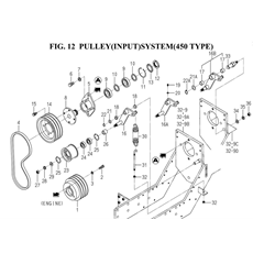 PULLEY(INPUT)SYSTEM(450 TYPE) spare parts