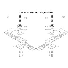 FIG. 12 BLADE SYSTEM(SCMA48) spare parts