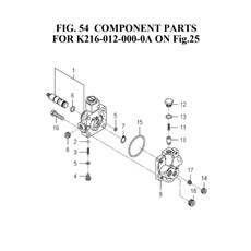 COMPONENT PARTS FOR K216-012-000-0A ON FIG.25(K216-012-000-0A) spare parts