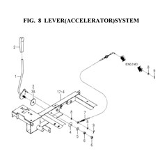 LEVER(ACCELERATOR)SYSTEM(1752-117-0100) spare parts