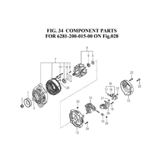 COMPONENT PARTS FOR 6281-200-015-00 spare parts