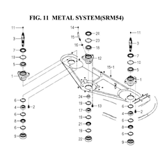 METAL SYSTEM(SRM54)(8658-301-0100) spare parts