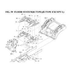 FLOOR SYSTEM(R TYPE)(R TYPE EXCEPT L)(1845-631-0100) spare parts