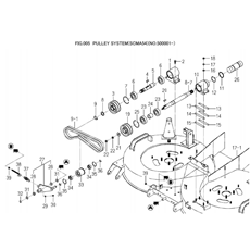 PULLEY SYSTEM (SCMA54)(NO.500001-)) spare parts