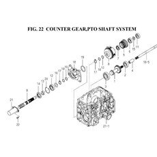 COUNTER GEAR, PTO SHAFT SYSTEM spare parts