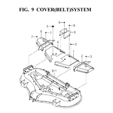 COVER(BELT)SYSTEM(8658-407M-0100) spare parts