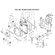 RADIATOR SYSTEM (1728-102-0100) spare parts