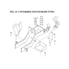 COVER(BELT)SYSTEM(450 TYPE) spare parts