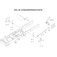 LINK(MOWER)SYSTEM(1845-553B-0100) spare parts