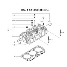 CYLINDER HEAD (6005-101S-0100,6005-101S-0200) spare parts