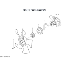 FIG. 19 COOLING FAN spare parts