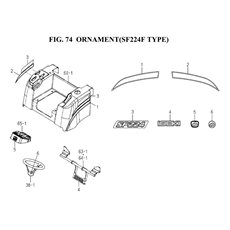 ORNAMENT(SF224F TYPE) spare parts