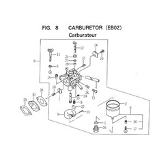 CARBURETOR (EBO2) spare parts