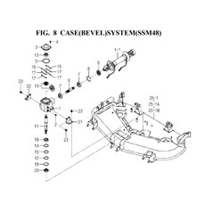 CASE(BEVEL)SYSTEM(SSM48)(8595-201H-0100) spare parts