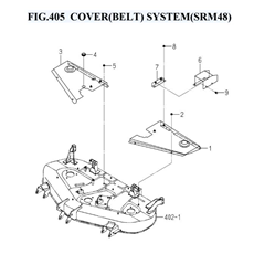 FIG.405 COVER(BELT) SYSTEM(SRM48) spare parts