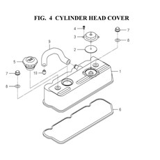 CYLINDER HEAD COVER(6008-110H-0100) spare parts