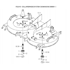 COLLAR(BLADE)SYSTEM(SCMA54)(NO.500001-) spare parts