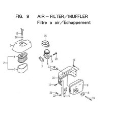 AIR-FILTER/MUFFLER spare parts