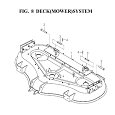 DECK(MOWER)SYSTEM(8666-402B-0100) spare parts