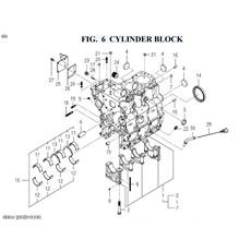 FIG. 6 CYLINDER BLOCK spare parts