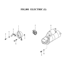 ELECTRIC (1) (6003-801P-0100,6003-801P-0200) spare parts