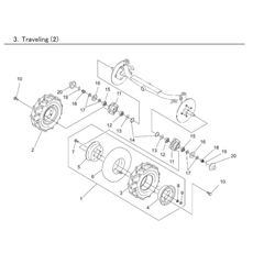 TRAVELING (2) spare parts