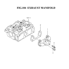 EXHAUST MANIFOLD (6003-140A-0100) spare parts