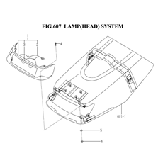 LAMP(HEAD)SYSTEM(1703-650-0100) spare parts
