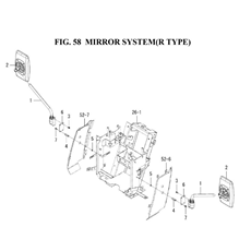 MIRROR SYSTEM(R TYPE)(1845-619-0100) spare parts