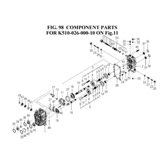 COMPONENT PARTS FOR K510-026-000-10 ON FIG.11(K510-026-000-1D) spare parts