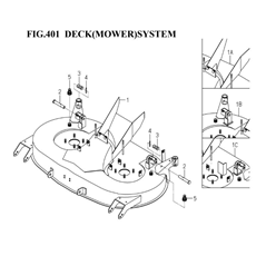 DECK(MOWER)SYSTEM(8670-402-0100) spare parts